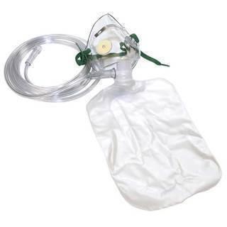 Oxygen High Concentration Mask with Tubing - QureMed