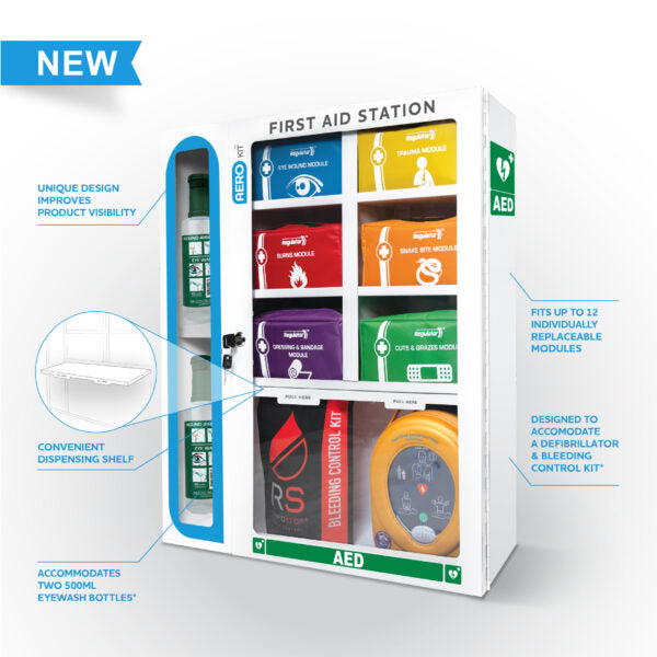 Patient Station Module AeroKit First Aid Station with 6 Modules | QureMed
