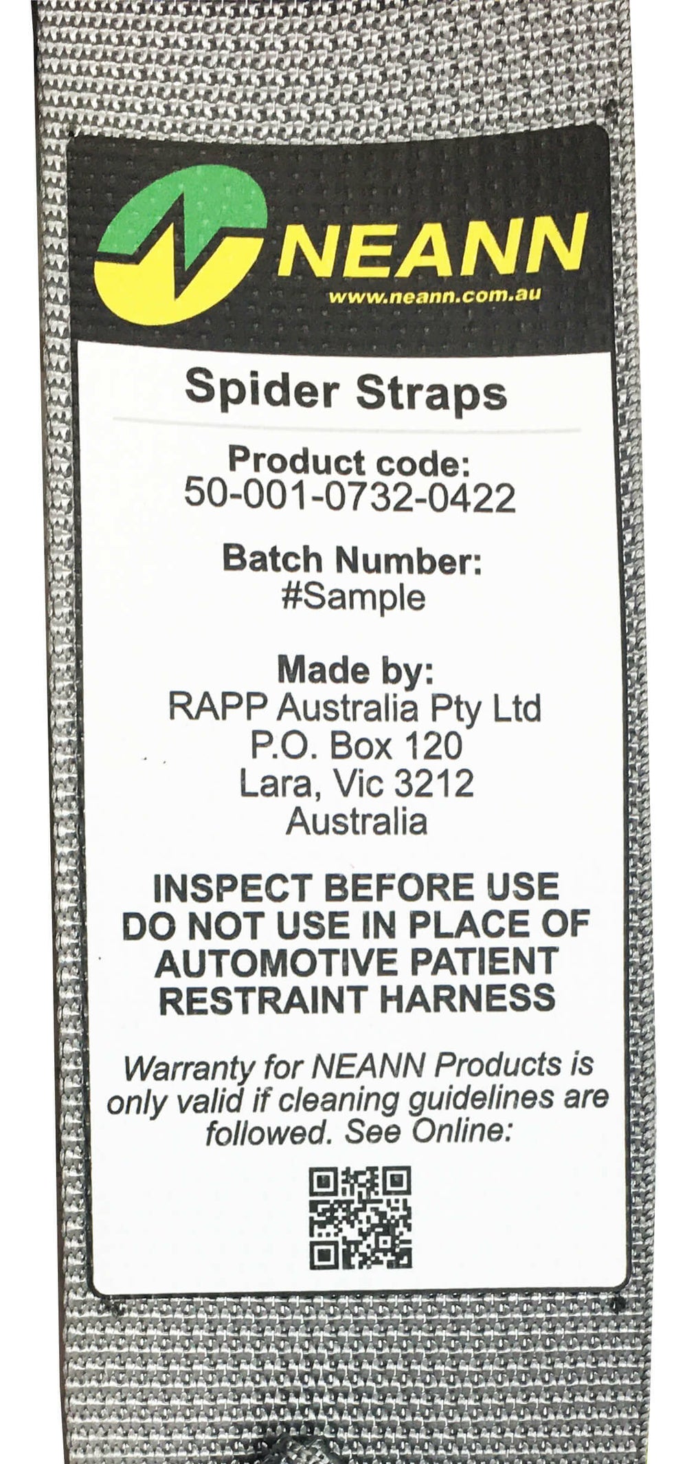 Neann Spider Straps MK2 Grey