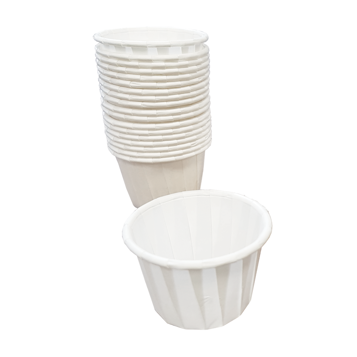 Pleated Paper Pill Cups 30ml | QureMed