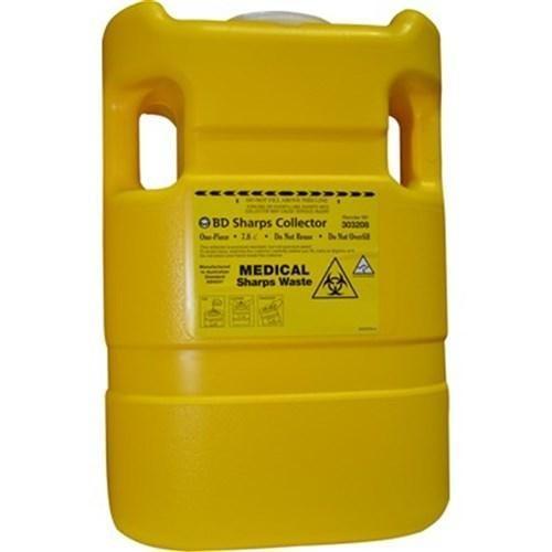 Sharps Container 8L Oval Push Cap