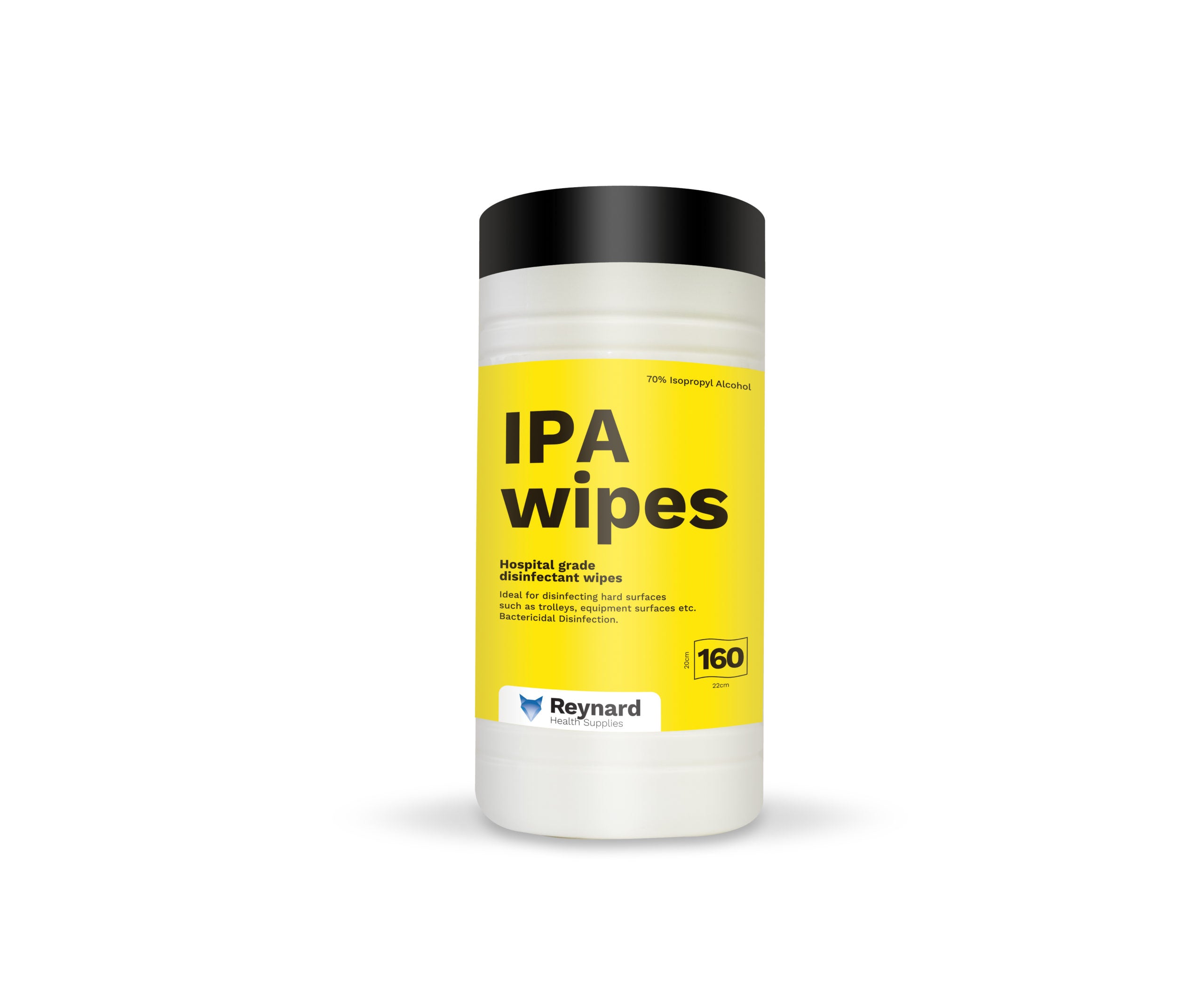 IPA Surface Disinfection Wipes Tub 160 | QureMed