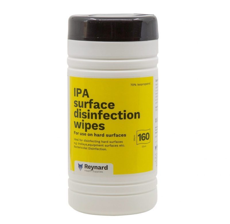 IPA Surface Disinfection Wipes Tub 160