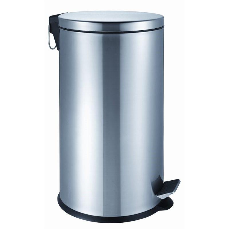 Bin Stainless Steel 40L with Foot Pedal - QureMed