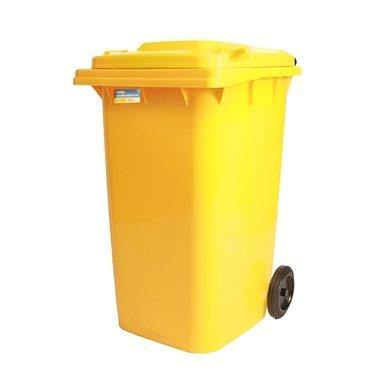 Clinical Waste Bin with Padlock 240L - QureMed