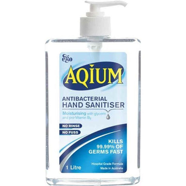 Ego Aqium Antibacterial Hand Sanitiser 1 L - EA - QureMed