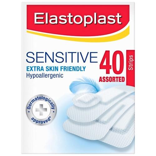 Elastoplast Sensitive Strips Assorted Plaster - Box 40 - QureMed