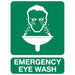Emergency Eye Wash Sign 600x450mm - QureMed