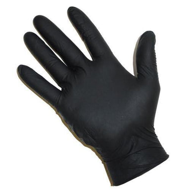 Gloves Nitrile Black Powder Free - QureMed