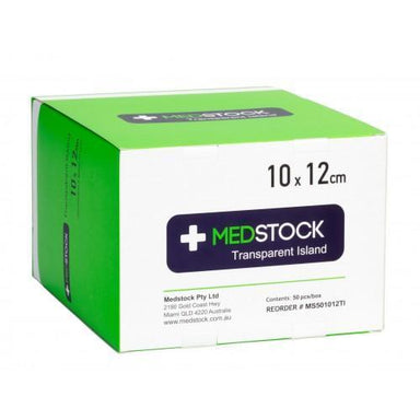 Island Dressing Transparent 10x12cm Medstock - QureMed