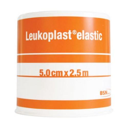 Leukoplast Tape Elastic Zinc Oxide 5cmx2.5m - QureMed