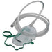 Mask Oxygen Adult Standard w/ Tubing 3.0m - QureMed