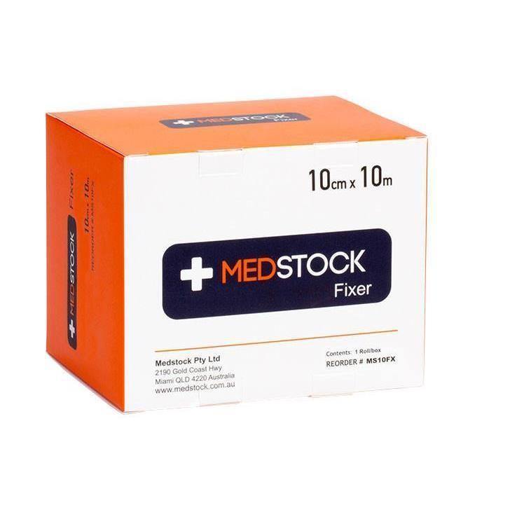Medstock Fixer Fabric Adhesive Roll 10cmx10m - EA - QureMed