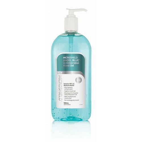 Microshield AngelBlue Antimicrobial Hand Gel 500ml - QureMed