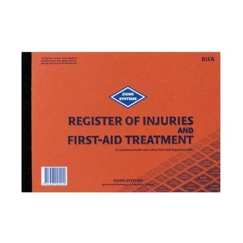 Register of Injuries & Treatment Book 50 Pages - QureMed
