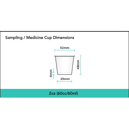 Medicine Measure Cup 60ml Paper