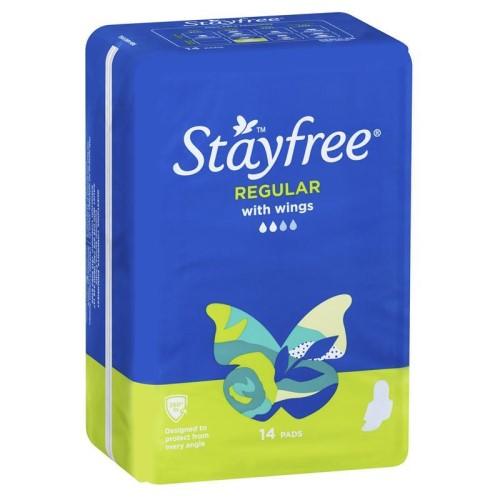 Sanitary Pad Stayfree Regular with wings - QureMed