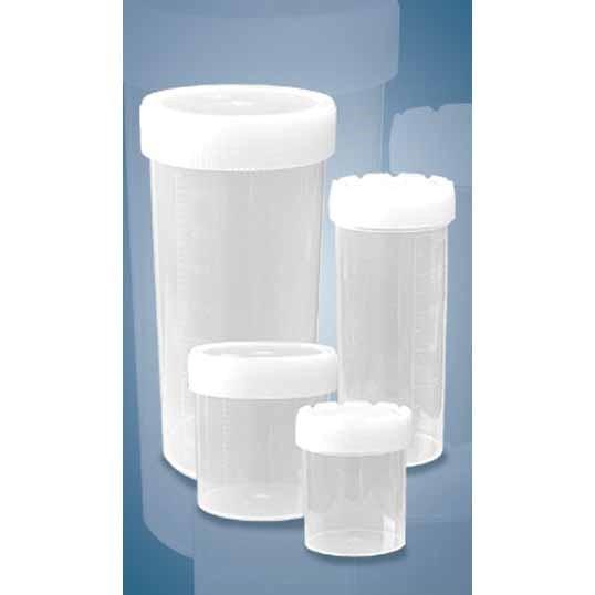 Specimen Container 70ml White Lid - QureMed
